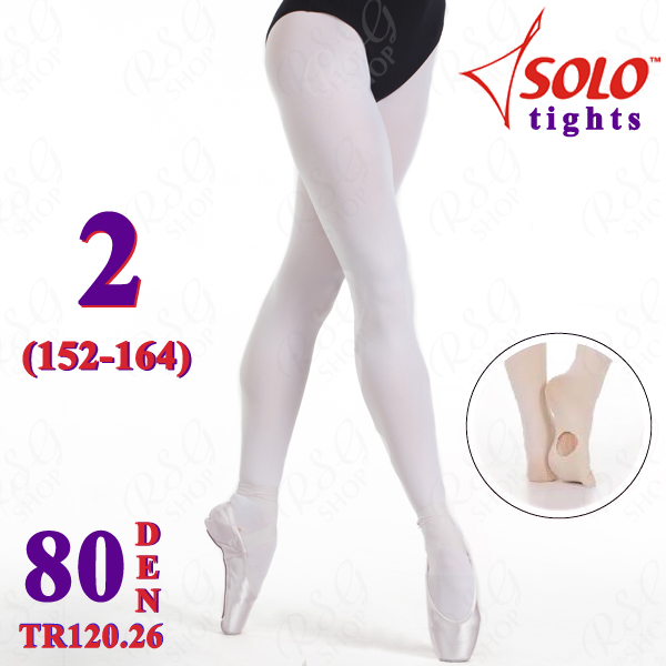 Strumpfhose Solo TR120 col. White 80 DEN 2 (152-164) TR120.26-2 Strumpfhose Solo TR120 col. White 80 DEN 2 (152-164) TR120.26-2