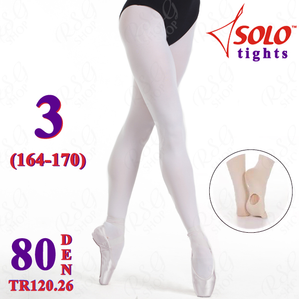 Strumpfhose Solo TR120 col. White 80 DEN 3 (164-170) TR120.26-3 Strumpfhose Solo TR120 col. White 80 DEN 3 (164-170) TR120.26-3