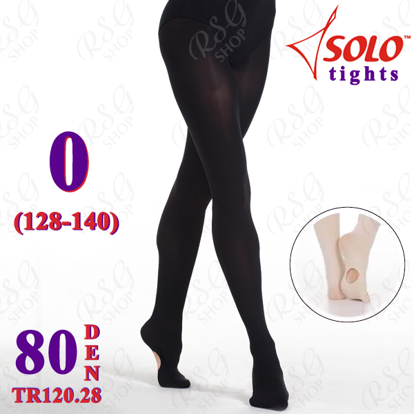 Strumpfhose Solo TR120 col. Black 80 DEN 0 (128-140) TR120.28-0 Strumpfhose Solo TR120 col. Black 80 DEN 0 (128-140) TR120.28-0