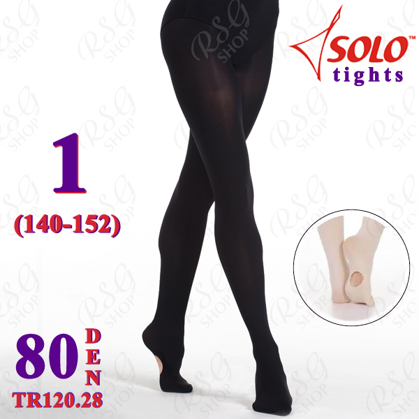 Strumpfhose Solo TR120 col. Black 80 DEN 1 (140-152) TR120.28-1 Strumpfhose Solo TR120 col. Black 80 DEN 1 (140-152) TR120.28-1