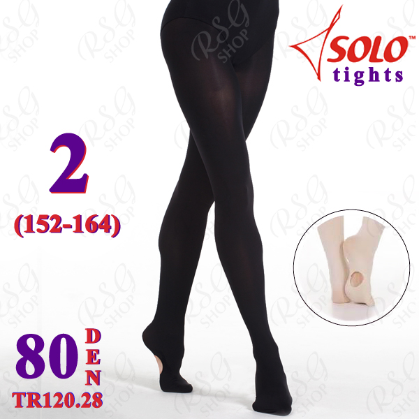 Strumpfhose Solo TR120 col. Black 80 DEN 2 (152-164) TR120.28-2 Strumpfhose Solo TR120 col. Black 80 DEN 2 (152-164) TR120.28-2
