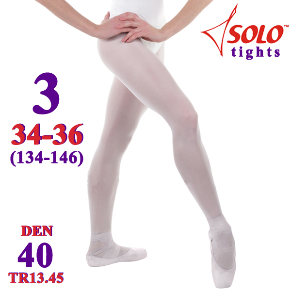 Tights Solo TR13 col. White s. 3 (140-146) 40 DEN TR13.45-3