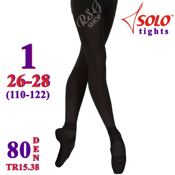 Tights Solo TR15 col. Black s. 1 (116-122) 80 DEN TR15.38-1