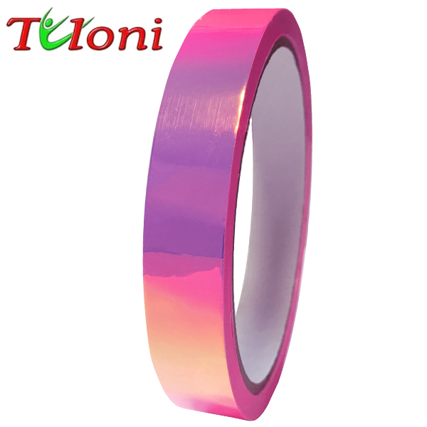 Holographic Tape Tuloni 1,5cm x 33m col. Rosa - Viola T0962