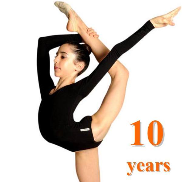 Sleeve Leotard Pastorelli s. 10 (128-134) Black Art. 02130