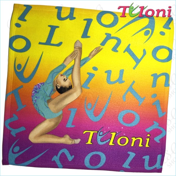 Ball & Hand Towel Tuloni mod. ZOE col. LIBUxYxFU Art. TOW07