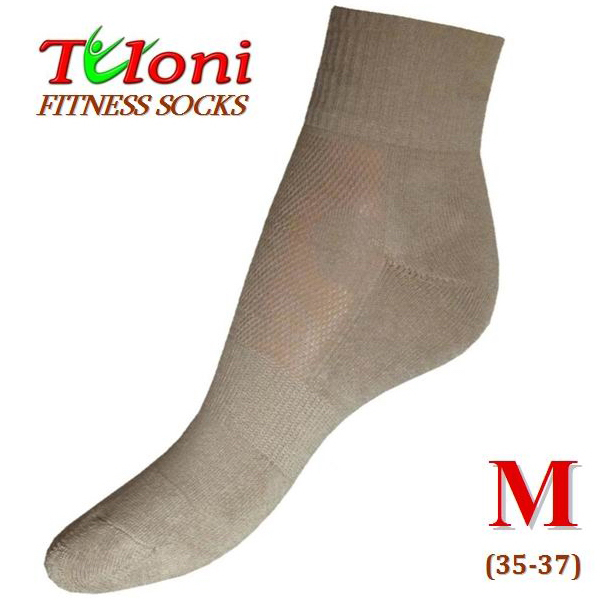 Multipurpose Fitness Socks Tuloni s. M (35-37) Beige Art. T0995M