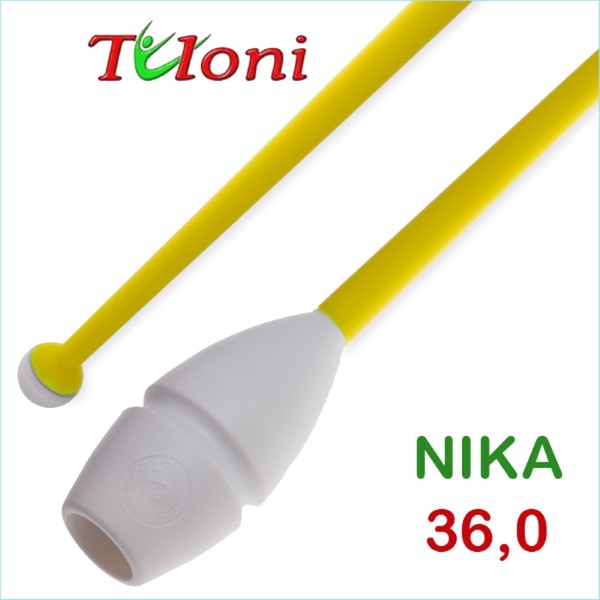 Булавы соединяемые 36cm mod. Nika bi-col. White x Yellow Art. T0145