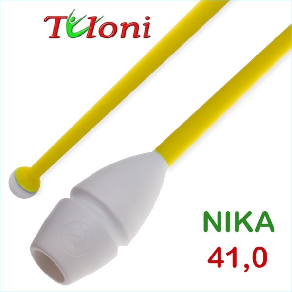 Булавы соединяемые 41cm mod. Nika bi-col. White x Yellow Art. T0159