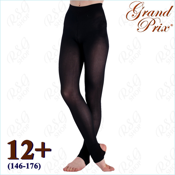 Footless Stirrup Tights s. 12+ (146-176) Black Art. UWFA50x12+