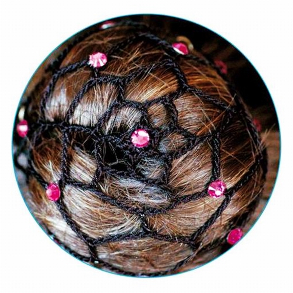Elastik Haarnetz Pastorelli Nero Chignon Fuxia Art. 00639