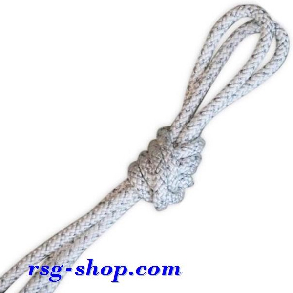 Скакалка 3м Pastorelli Metal White with Silver FIG Art. 03456